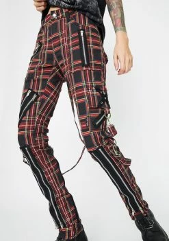 Tripp NYC Lit Plaid Bondage Pants Bottoms