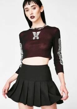 Tripp NYC Midnight Pleated Mini Skirt