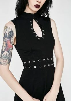 Tripp NYC Hi Lo Eyelet Dress Dresses