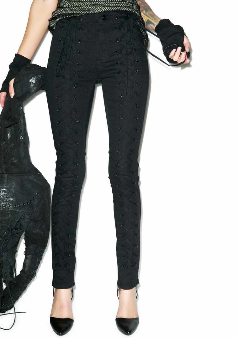 Tripp NYC Lace Up Jeans 3 Tripp NYC Lace Up Jeans