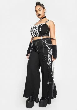 Tripp NYC Plus Lace Dark Street Pants