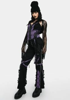 Tripp NYC Purple Enchanted Dark Street Pants