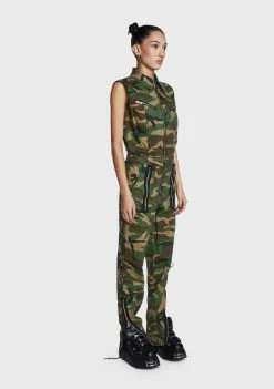 Tripp NYC All You Can Be Camo Jumpsuit