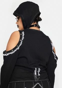 Tripp NYC Plus Lace Crop Hoodie Tops 9 Tripp NYC Plus Lace Crop Hoodie Tops