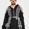 Tripp NYC Plus Lace Crop Hoodie Tops