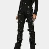 Tripp NYC Black Harness Pants 1 Tripp NYC Black Harness Pants