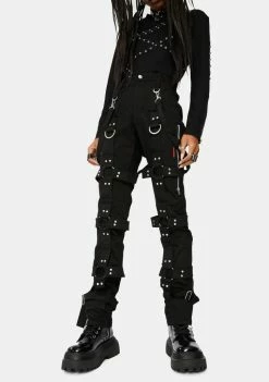 Tripp NYC Black Harness Pants