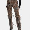 Tripp NYC Desert Plaid Bondage Pants 2 Tripp NYC Desert Plaid Bondage Pants