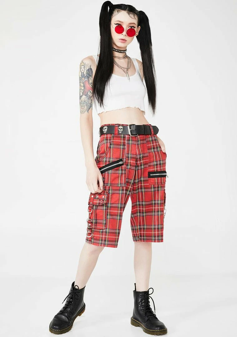 Tripp NYC Plaid Punk Rock Shorts 4 Tripp NYC Plaid Punk Rock Shorts