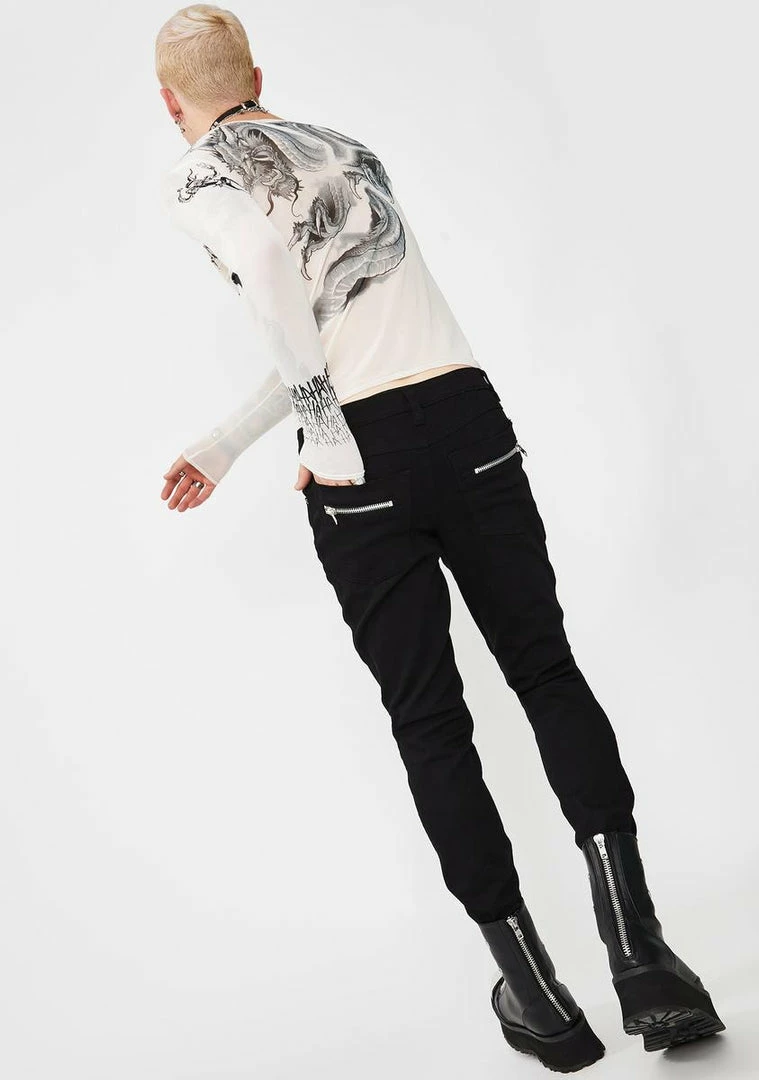 Tripp NYC Bottoms Double Zipper Biker Jeans 6 Tripp NYC Bottoms Double Zipper Biker Jeans