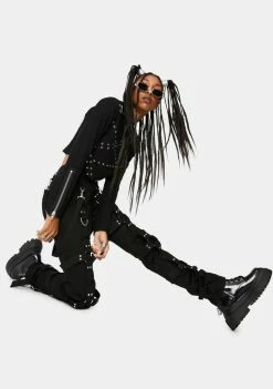 Tripp NYC Black Harness Pants