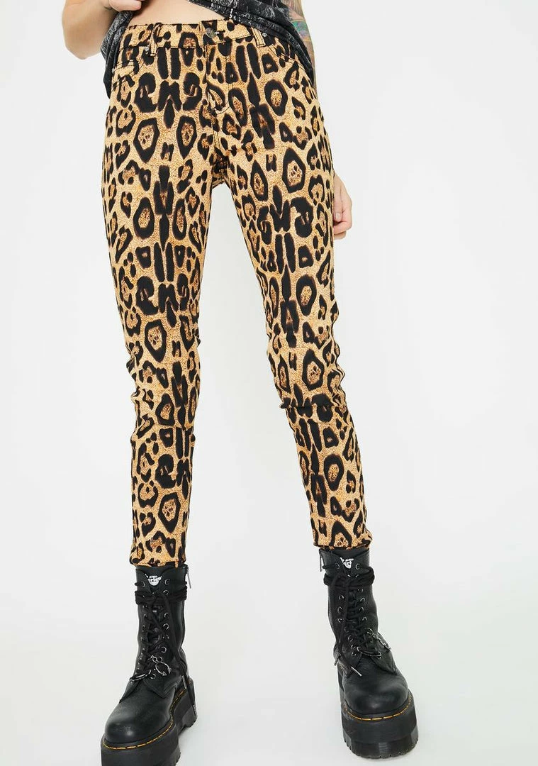Tripp NYC Leopard T-Back Skinny Jeans 3 Tripp NYC Leopard T-Back Skinny Jeans
