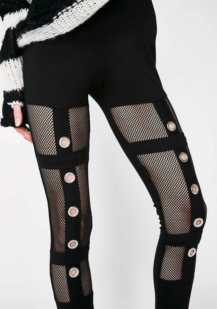 Tripp NYC Mesh Grommet Leggings 5 Tripp NYC Mesh Grommet Leggings