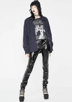 Tripp NYC Vinyl Skinny Pants Bottoms