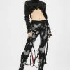 Tripp NYC Bleach And Stud Bondage Pants Bottoms