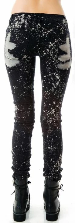 Tripp NYC Patches N' Paint Splattered Jeans Bottoms 10 Tripp NYC Patches N' Paint Splattered Jeans Bottoms