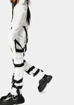 Tripp NYC White Harness Pants