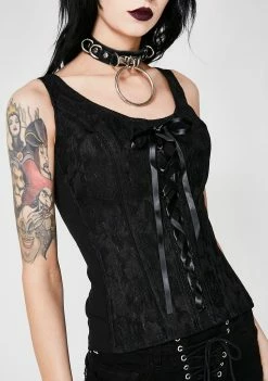 Tripp NYC Lacey Night Corset Tops