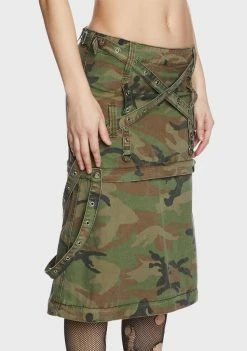 Tripp NYC Bottoms Camo Triple Zip Off Skirt 10 Tripp NYC Bottoms Camo Triple Zip Off Skirt