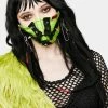 Tripp NYC Lime Green Harness Strap Face Mask