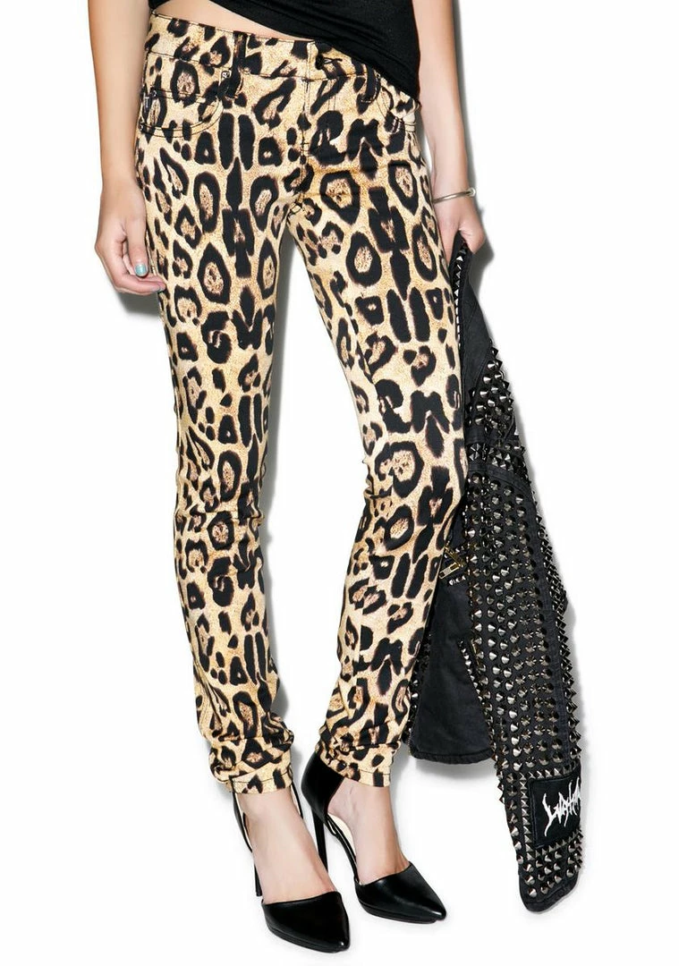 Tripp NYC Bottoms Leopard Jeans 3 Tripp NYC Bottoms Leopard Jeans