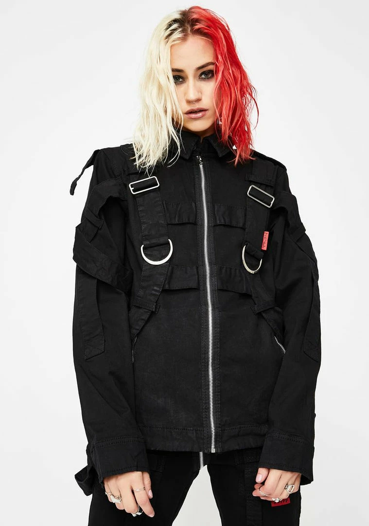 Tripp NYC Super Strap Cargo Jacket Outerwear 3 Tripp NYC Super Strap Cargo Jacket Outerwear