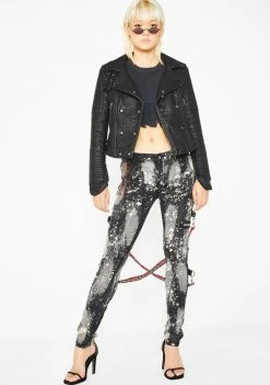 Tripp NYC Bleached Chaos Pants Bottoms