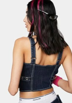 Tripp NYC Denim Ever Ready Corset Top