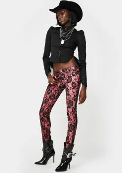 Tripp NYC Rose Lace Skinny Jeans Bottoms