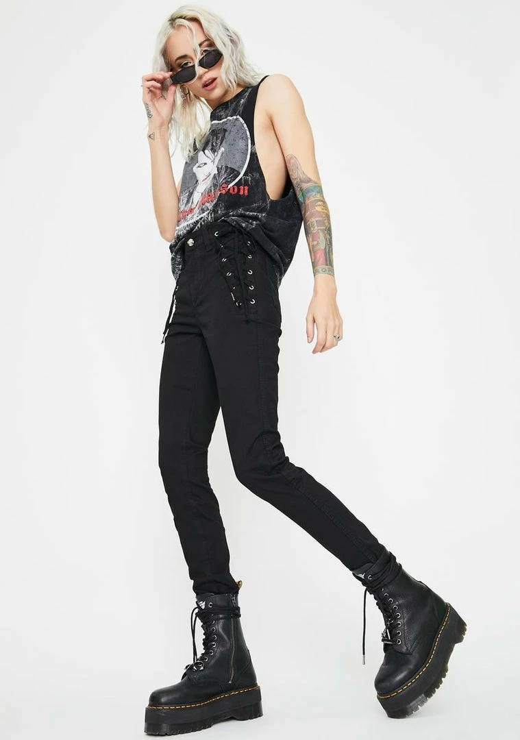 Tripp NYC Hip Side Lace-Up Pants 4 Tripp NYC Hip Side Lace-Up Pants