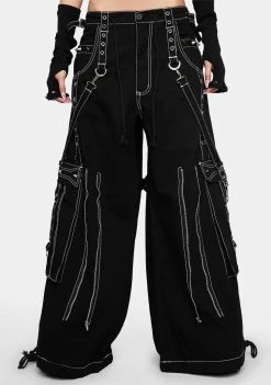 Tripp NYC Shop 13 Tripp NYC Back Up Wide Leg Skull Pants