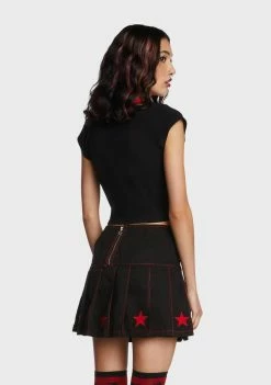 Tripp NYC Star Cropped Tee Tops