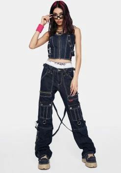 Tripp NYC Denim Ever Ready Corset Top