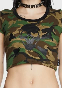 Tripp NYC Tops Super Skull Crop Tee 9 Tripp NYC Tops Super Skull Crop Tee