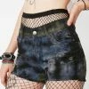 Tripp NYC Bottoms Overdye Tuff Shot Denim Cargo Shorts 2 Tripp NYC Bottoms Overdye Tuff Shot Denim Cargo Shorts