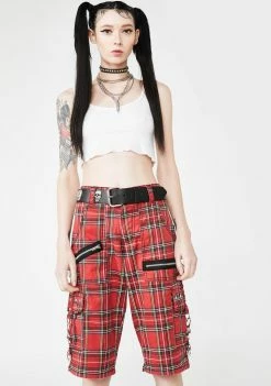 Tripp NYC Plaid Punk Rock Shorts 8 Tripp NYC Plaid Punk Rock Shorts