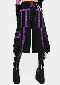 Tripp NYC Bottoms Purple Mega Eye Pants