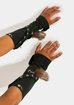 Tripp NYC Tail Pin Arm Warmers Knit Gloves