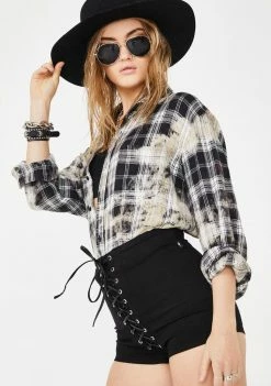 Tripp NYC High Waist Corset Shorts Bottoms