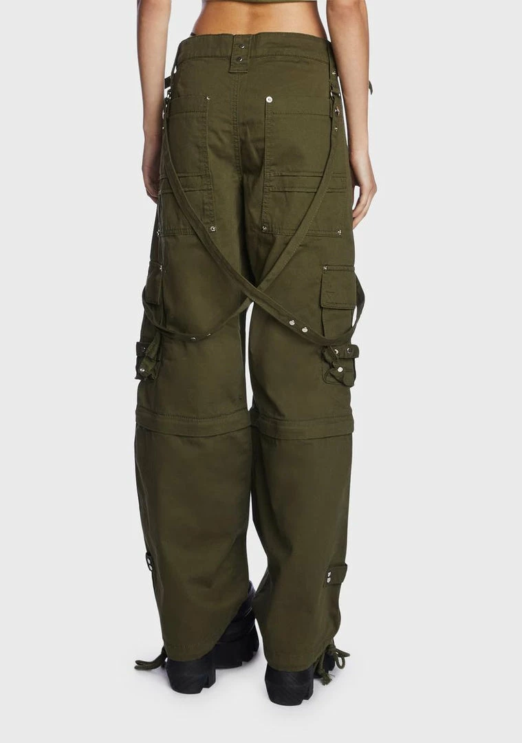 Tripp NYC Army Zip Off Crush Pants 7 Tripp NYC Army Zip Off Crush Pants
