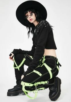 Tripp NYC Bottoms Lime Crush Bondage Pants
