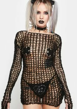 Tripp NYC Tops Holy Punk Knit Sweater