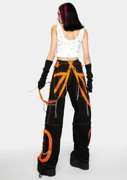 Tripp NYC Orange Step Chain Dark Street Pants Bottoms 9 Tripp NYC Orange Step Chain Dark Street Pants Bottoms