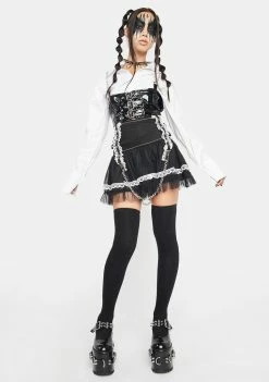 Tripp NYC Lace Chiffon Tutu Skirt Mini Skirt