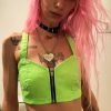 Tripp NYC Neon Lime Bustier Top 2 Tripp NYC Neon Lime Bustier Top