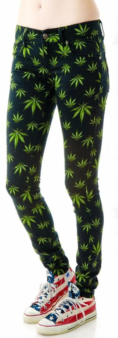 Tripp NYC Smoke Grass Skinny Jeans Bottoms 5 Tripp NYC Smoke Grass Skinny Jeans Bottoms