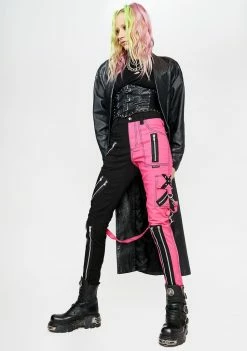 Tripp NYC Bottoms Pink Split Leg Rage Pants