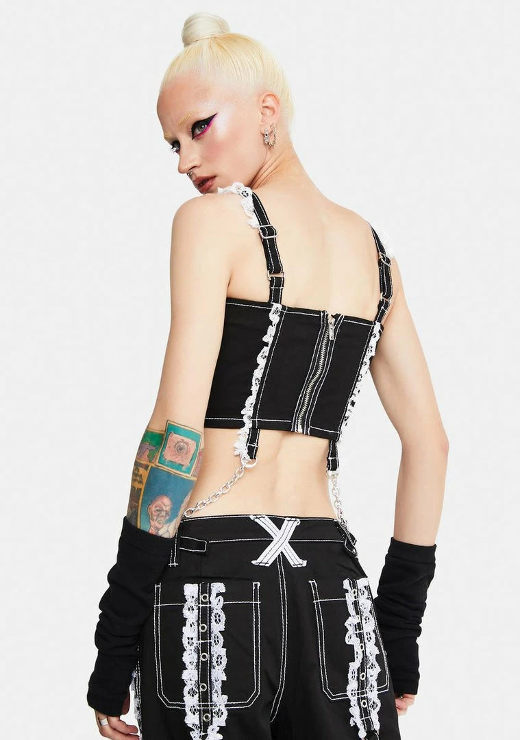 Tripp NYC Tops Lace Crop Corset Top 6 Tripp NYC Tops Lace Crop Corset Top