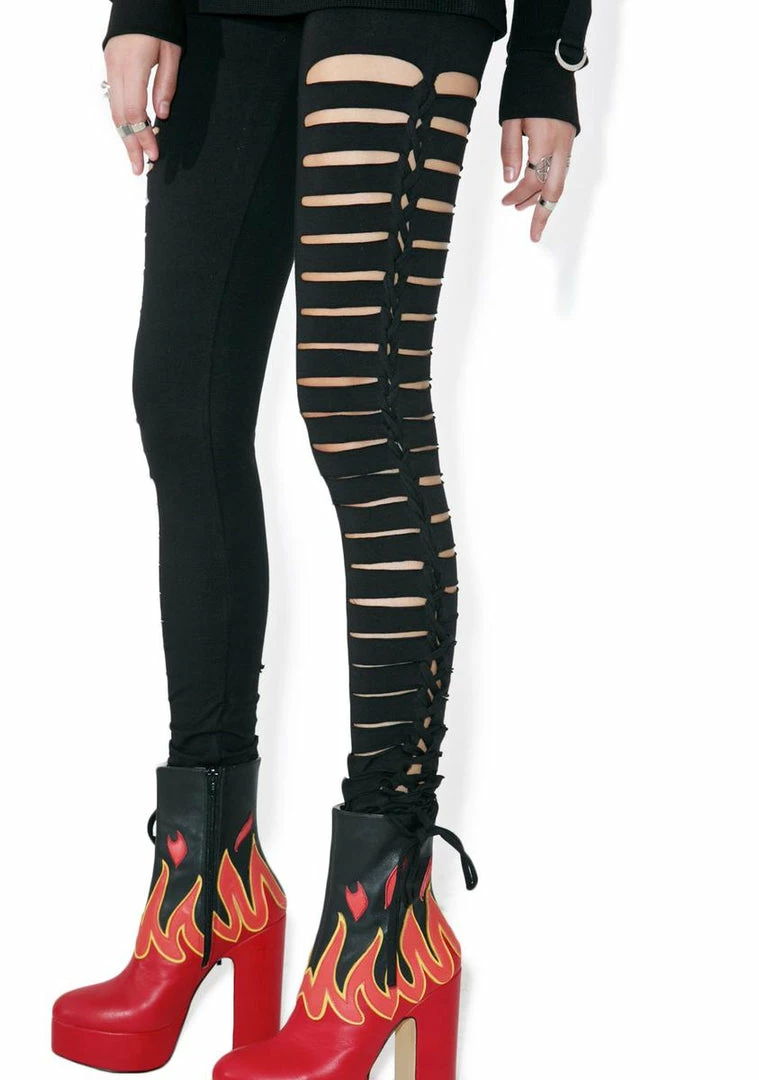 Tripp NYC Bottoms Side Cut-Out Leggings 5 Tripp NYC Bottoms Side Cut-Out Leggings