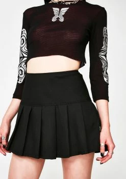 Tripp NYC Midnight Pleated Mini Skirt